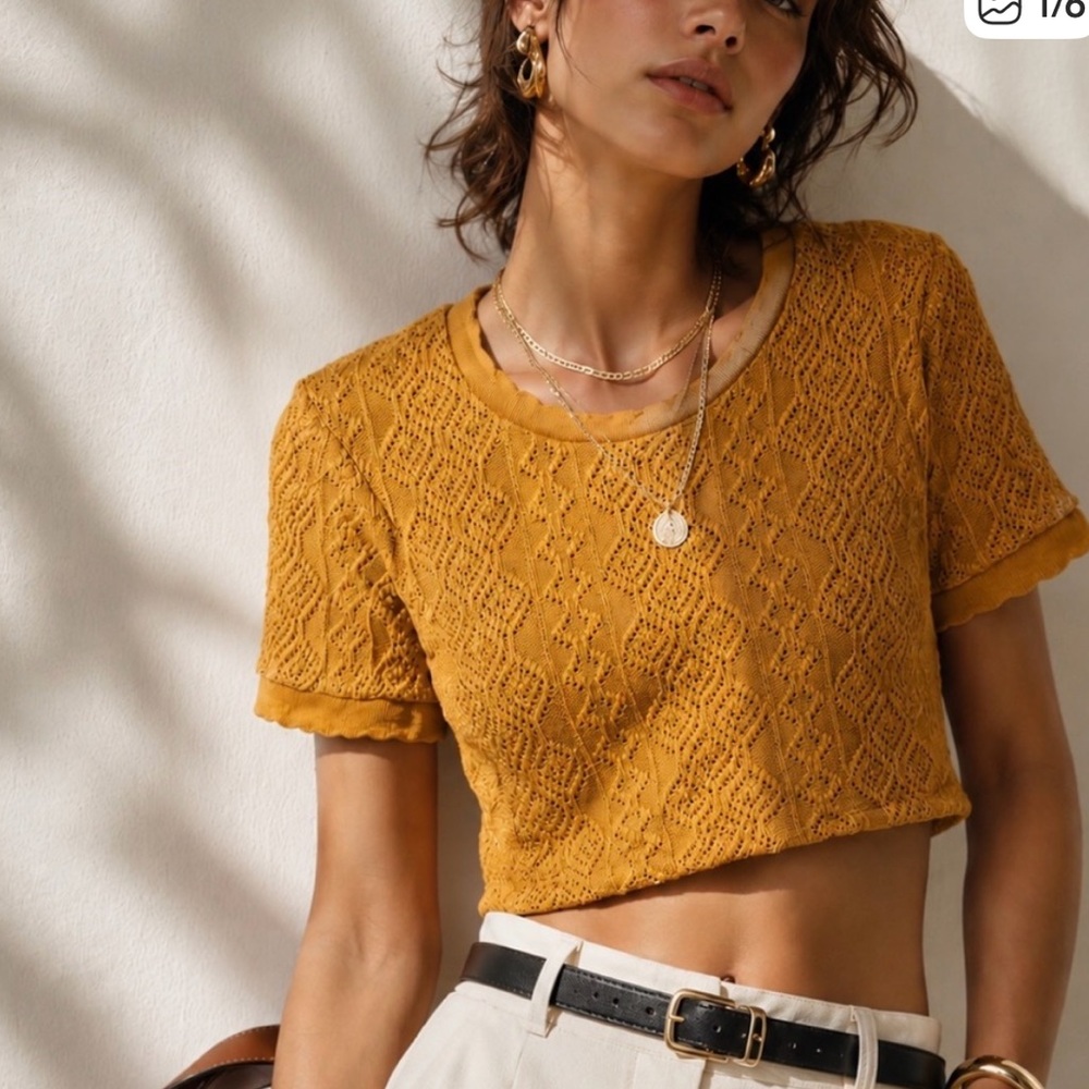 Zara knit crop top